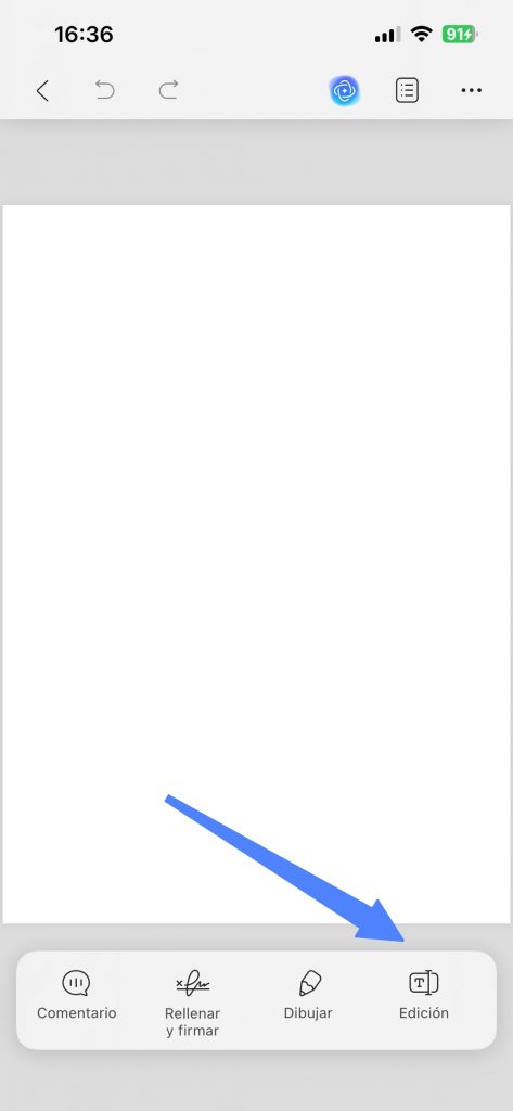 editar PDF en blanco en UPDF