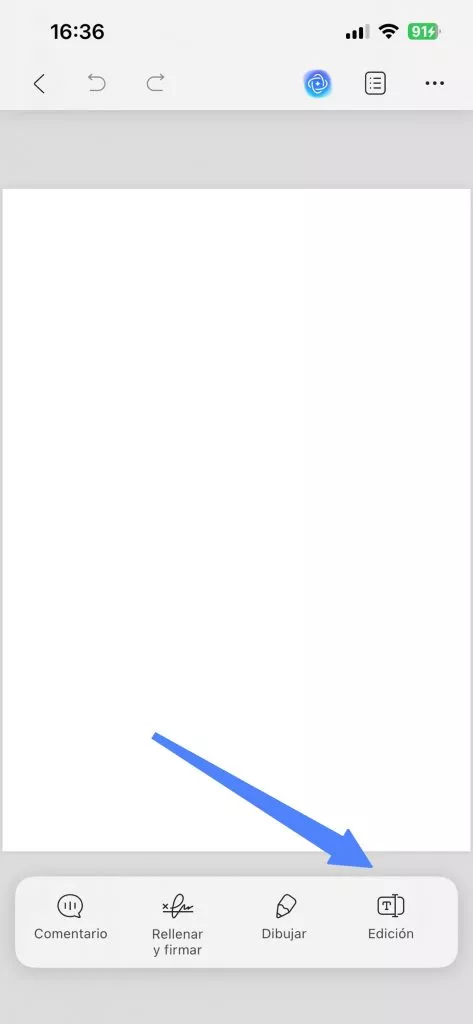 editar PDF en blanco en UPDF