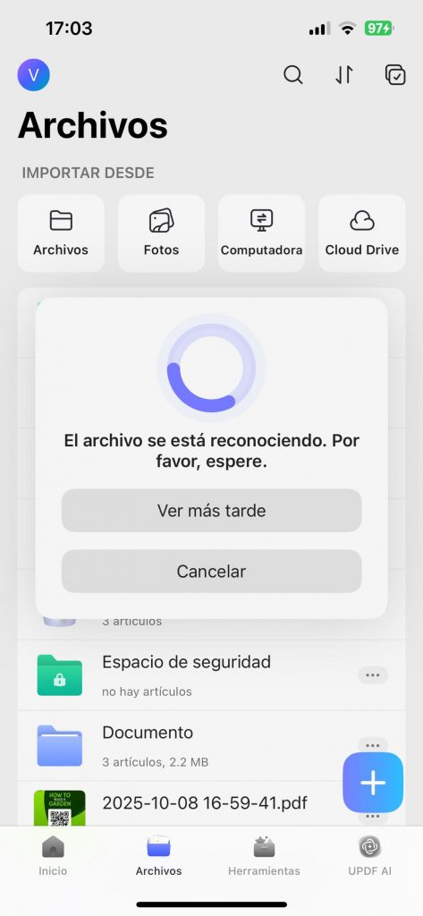 UPDF PDF convertido