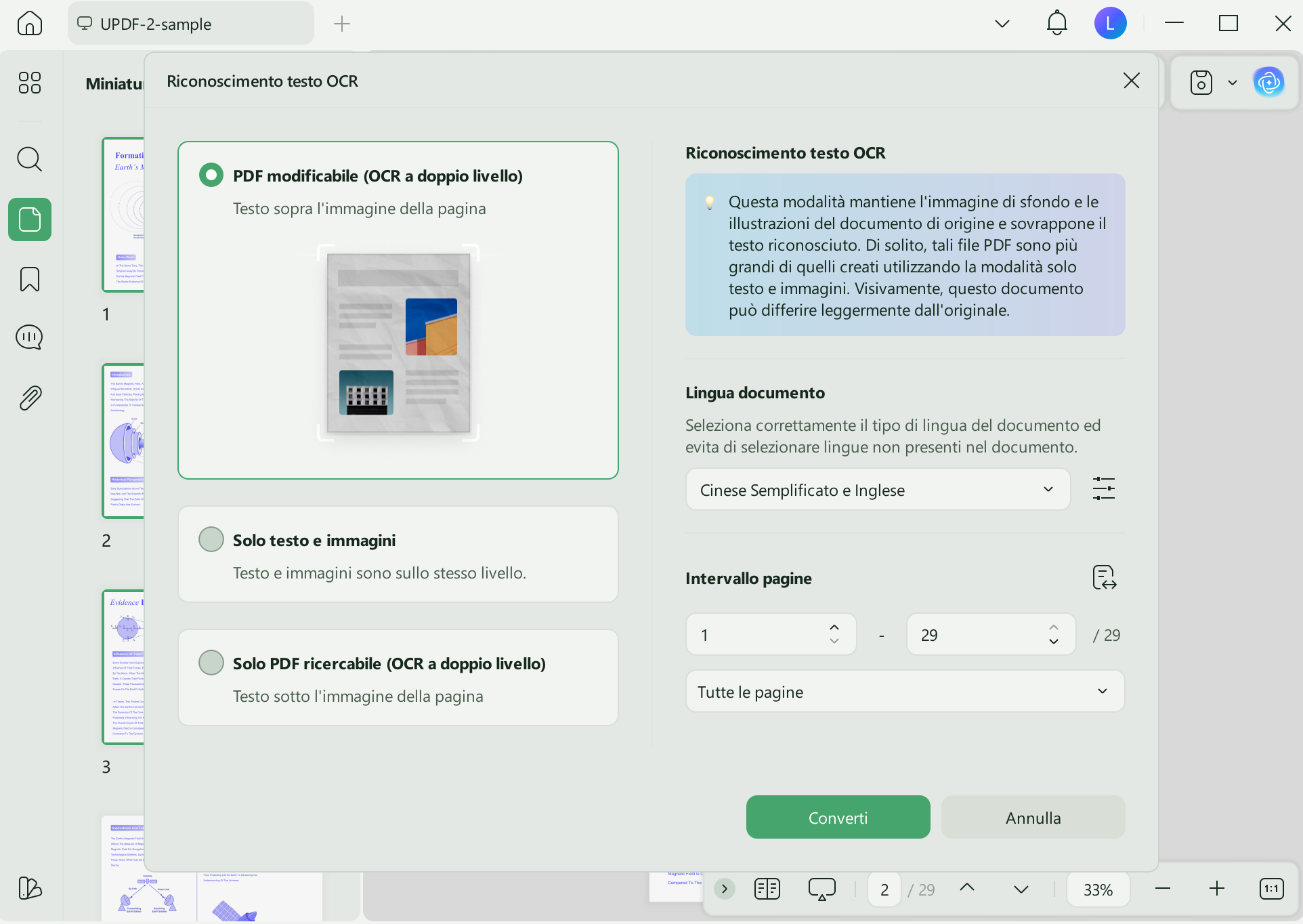 Migliorare la nitidezza PDF con UPDF