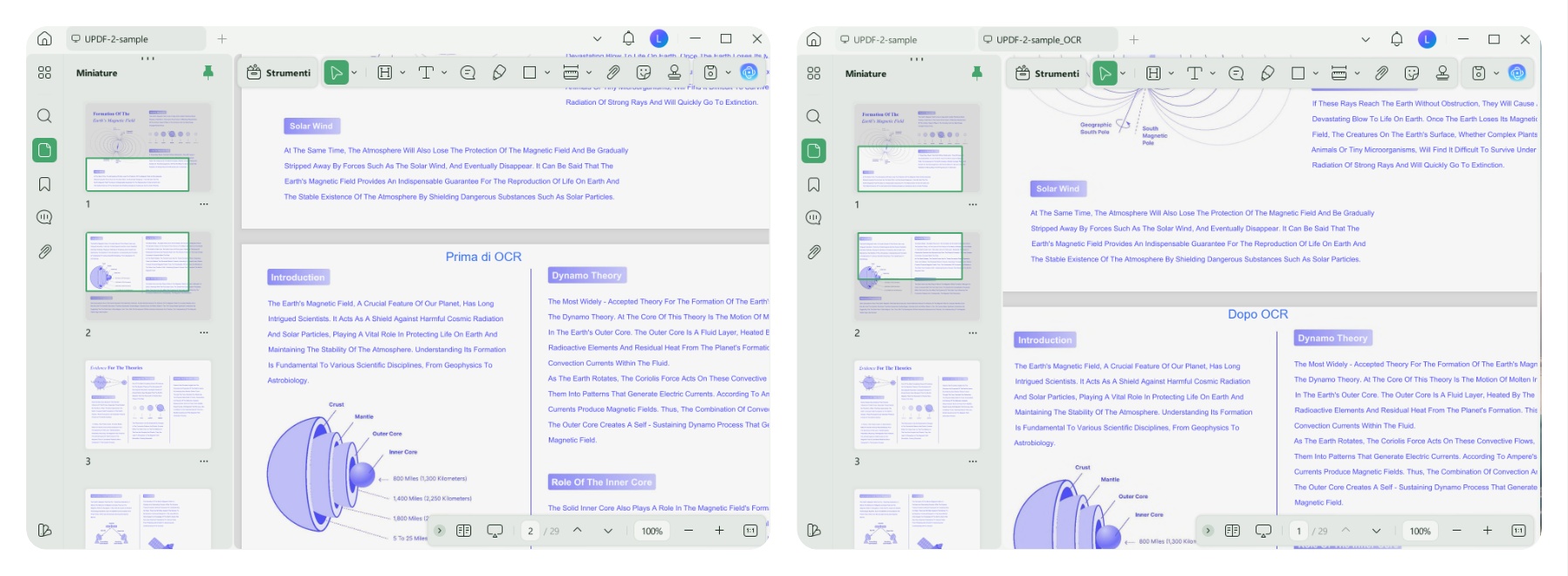 Passi per usare la funzione OCR per aumentare la nitidezza di un PDF