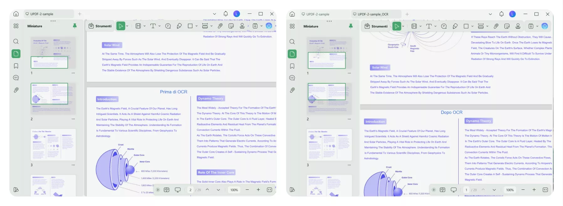Passi per usare la funzione OCR per aumentare la nitidezza di un PDF