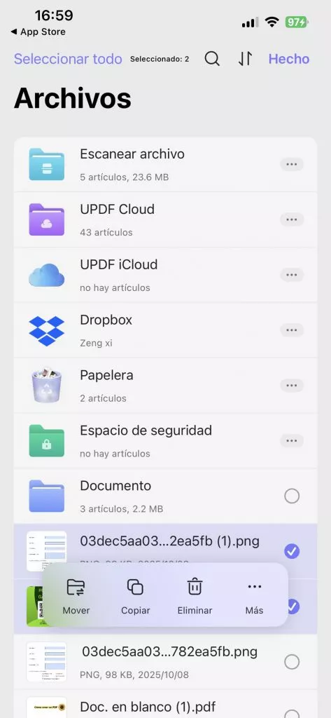 convertir varias fotos a PDF en UPDF