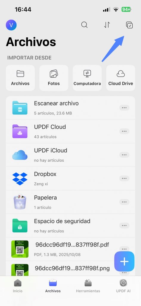 convertir varias fotos a PDF en UPDF
