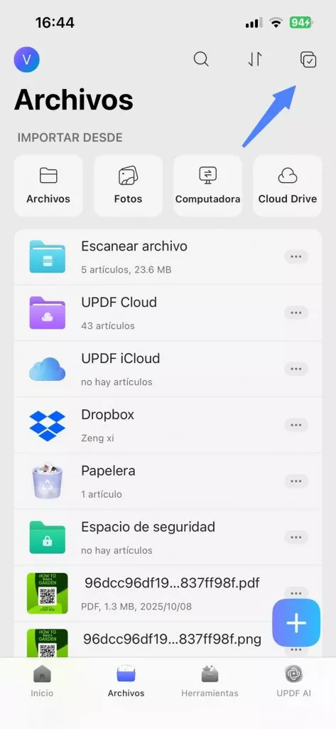 convertir varias fotos a PDF en UPDF