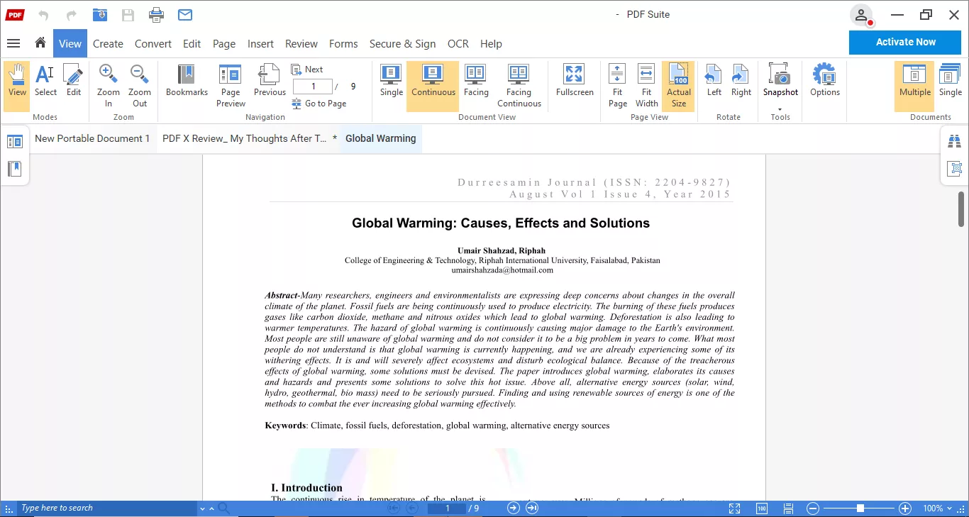 view pdf modes pdf suite
