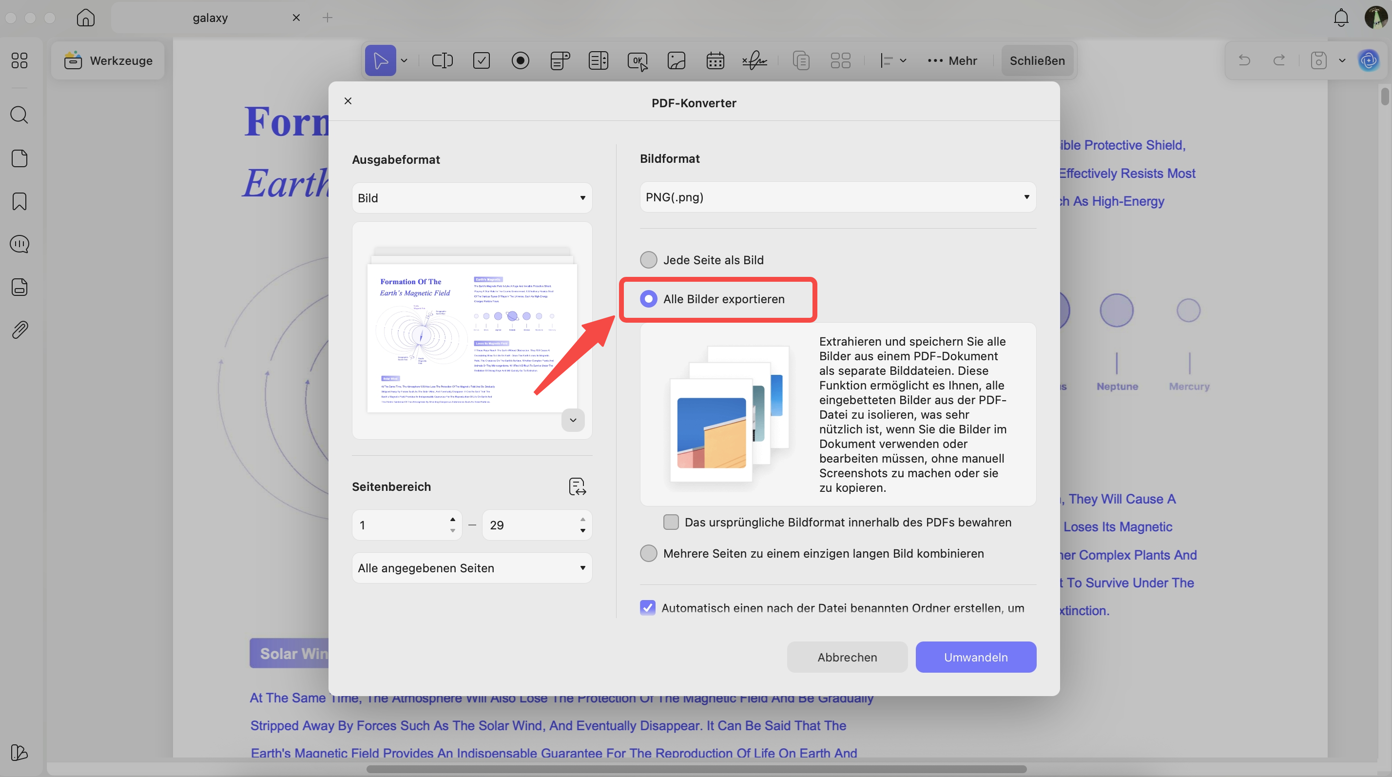 Alle Bilder aus PDF exportieren