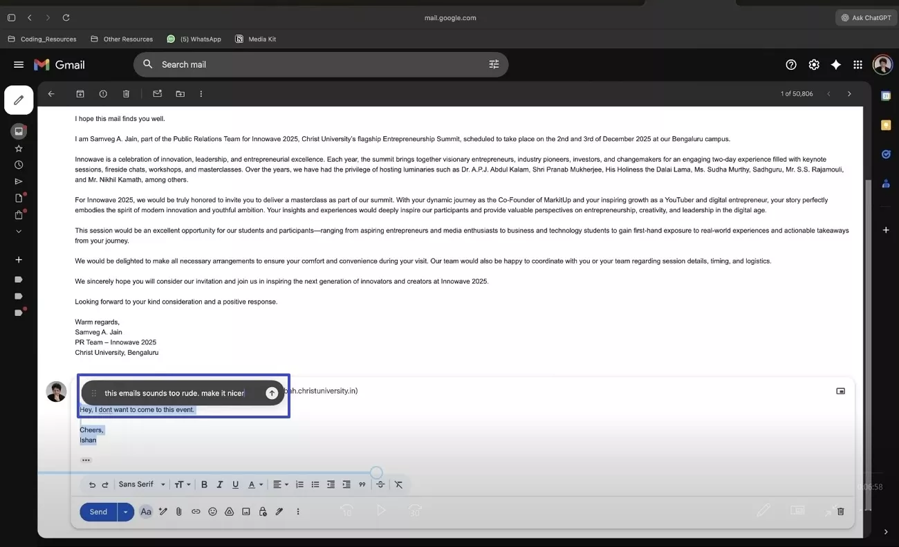 write email atlas browser
