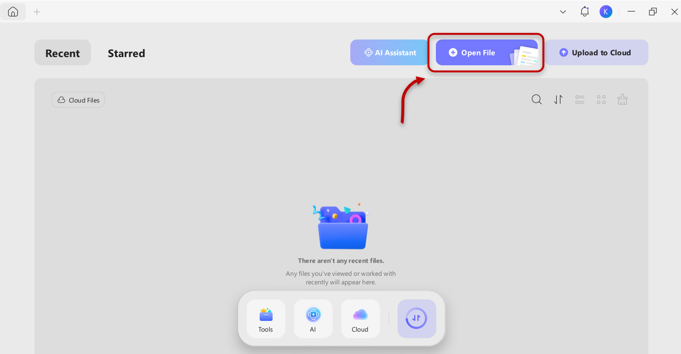 Opening PDF within UPDF