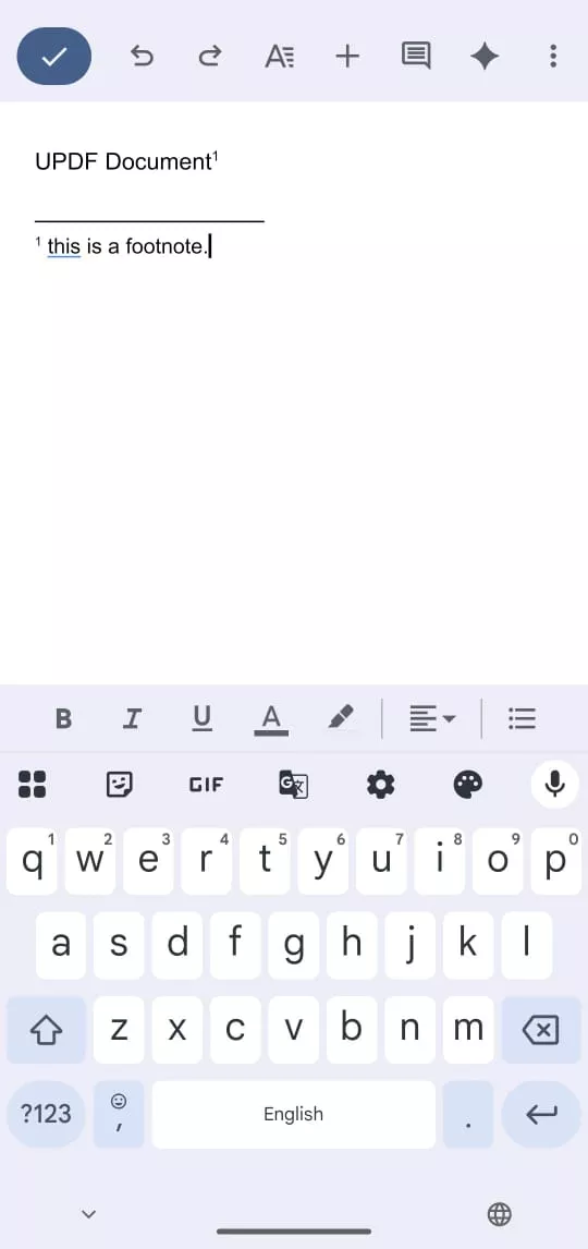 exibindo notas de rodapé no google docs