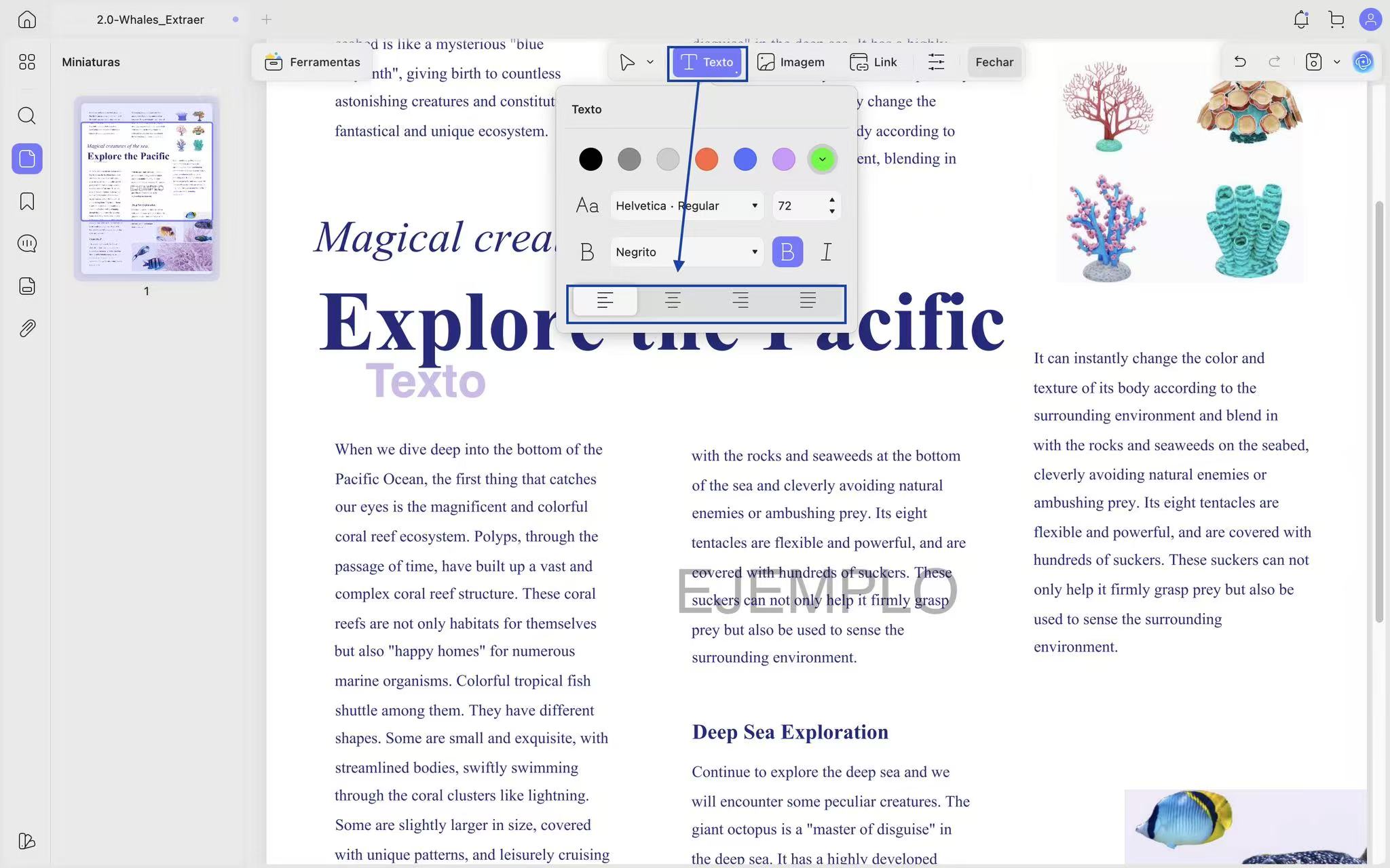 updf text box alighment options mac