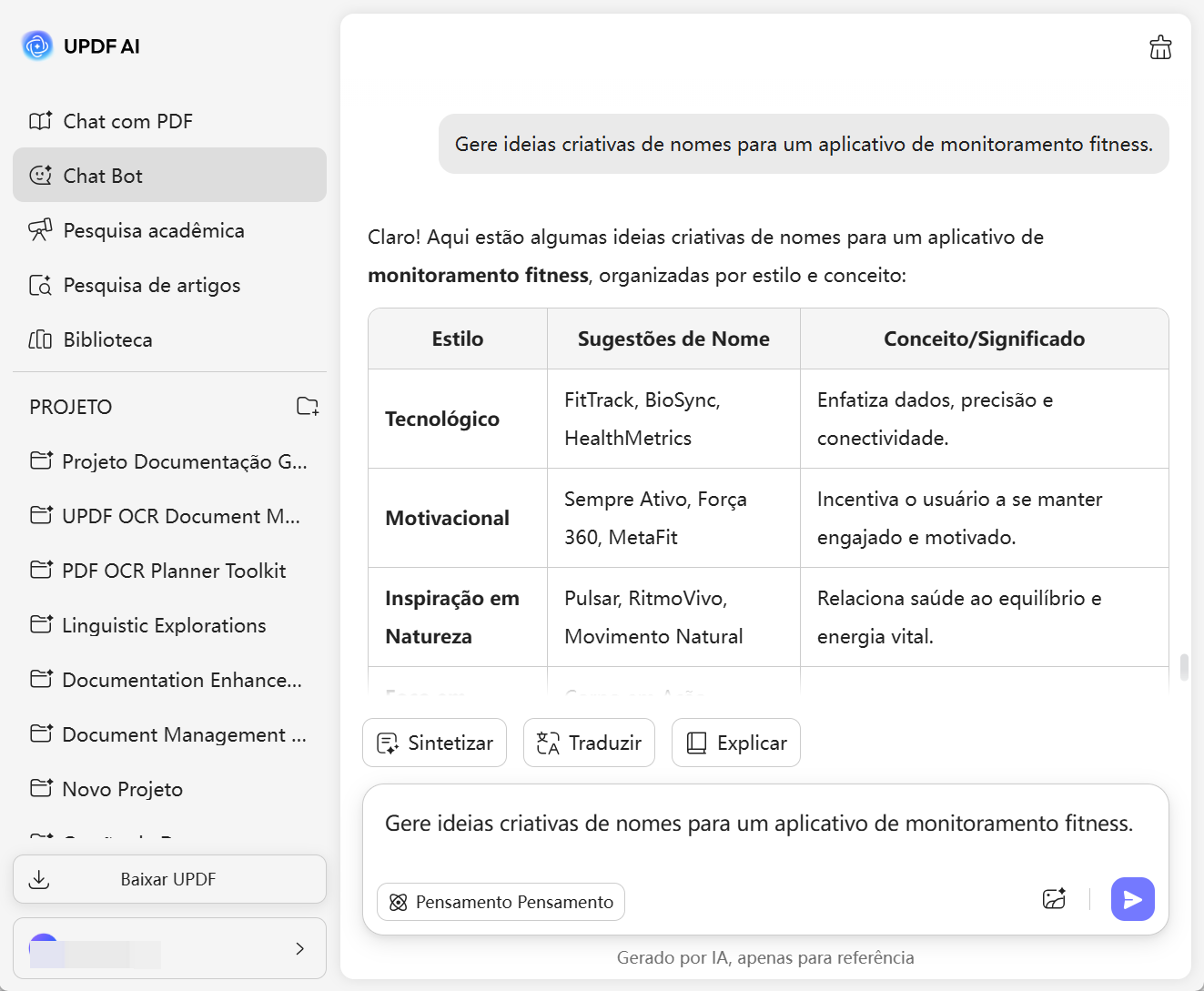 gerador de nomes de aplicativos