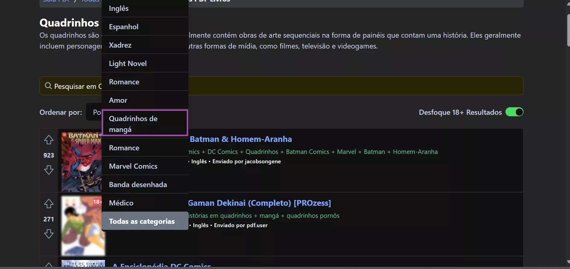 baixar quadrinhos em pdf em pdfroom
