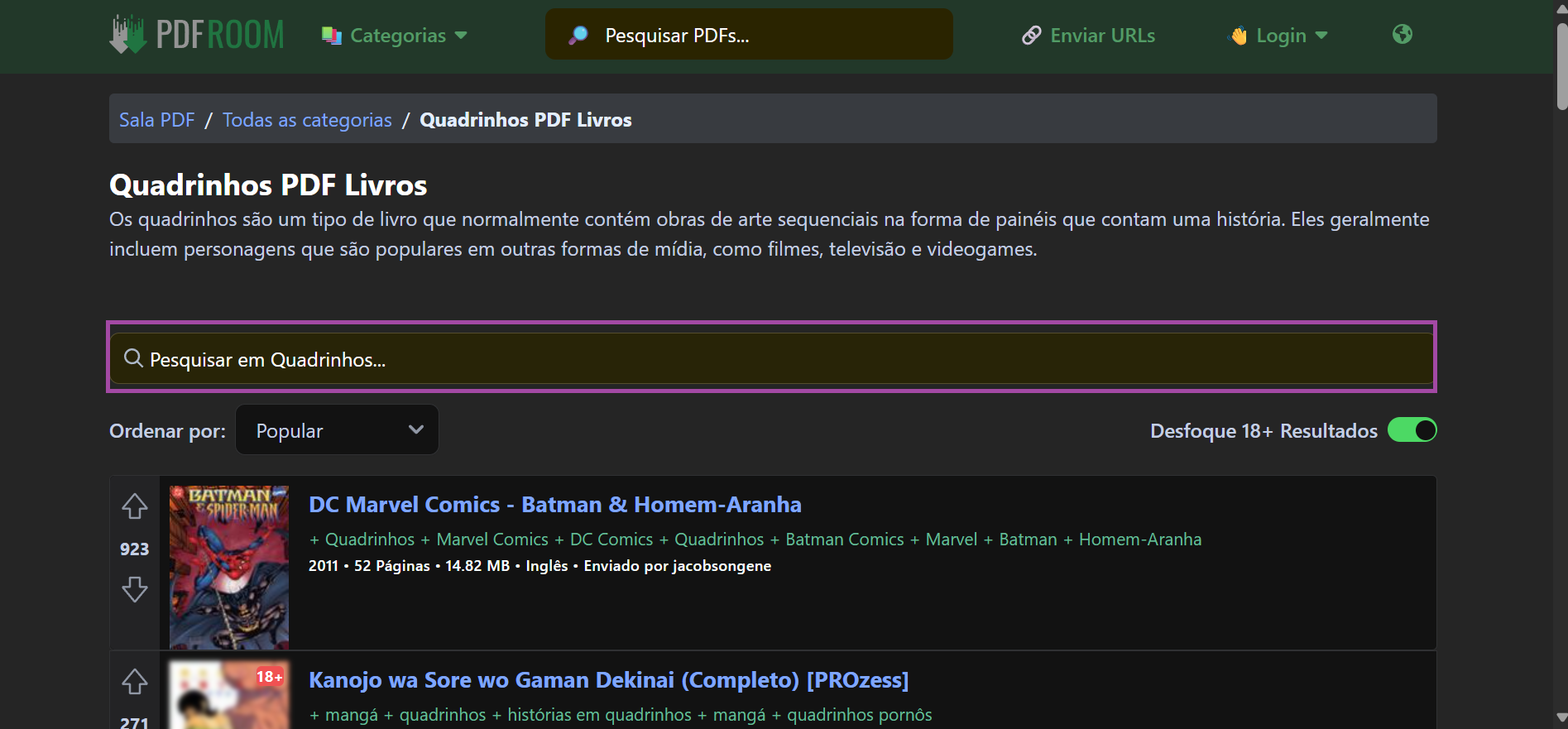 baixar quadrinhos em pdf em pdfroom