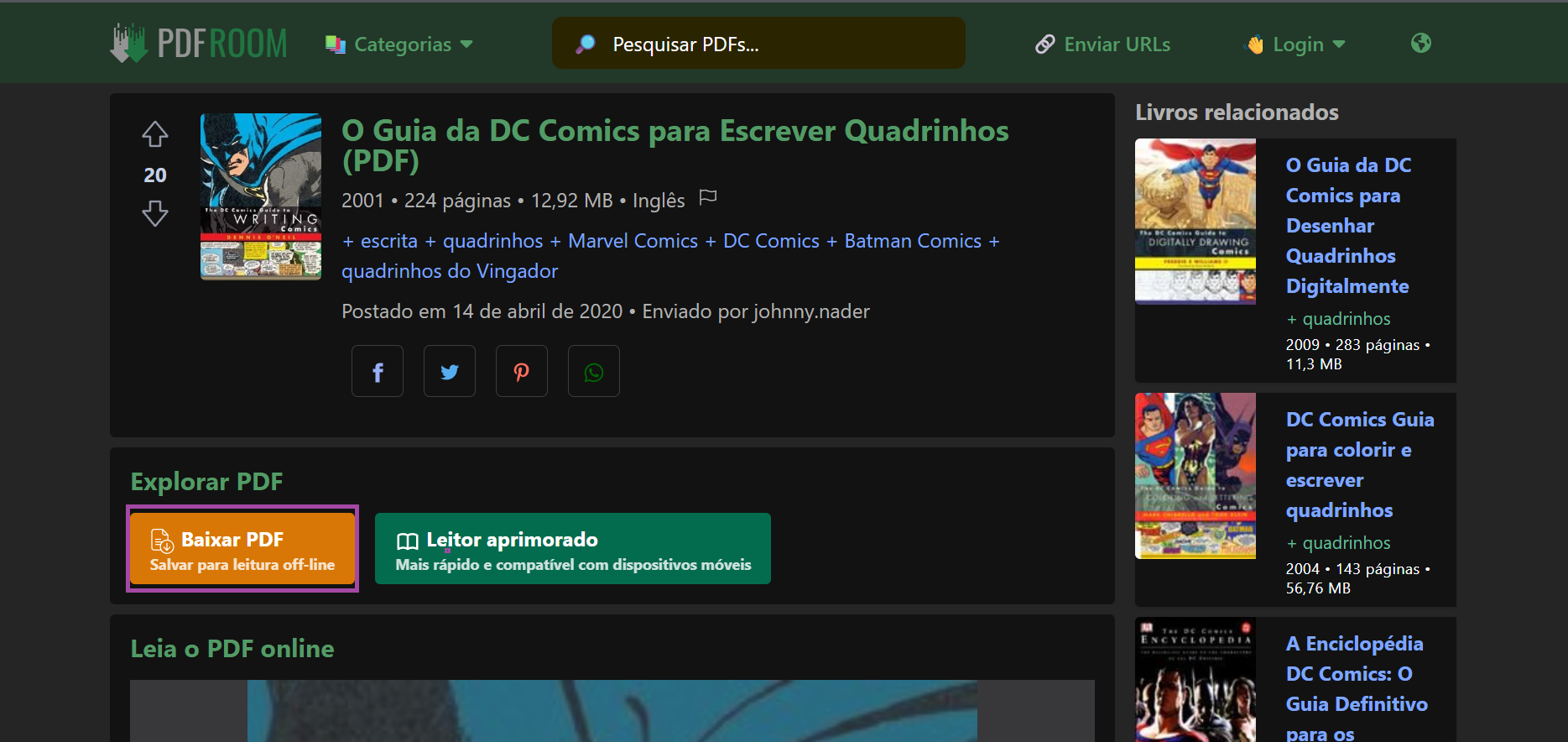 baixar quadrinhos em pdf em pdfroom