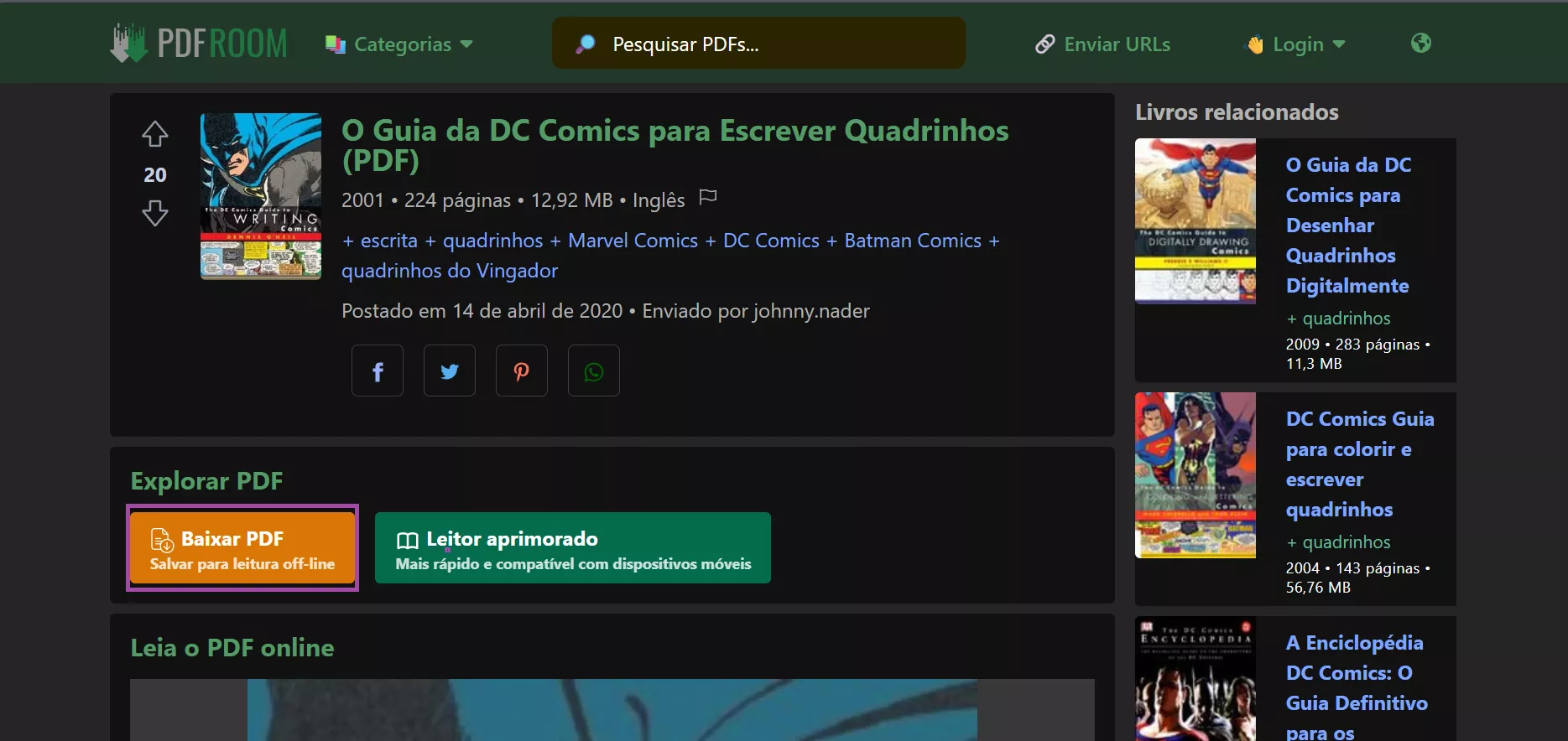 baixar quadrinhos em pdf em pdfroom