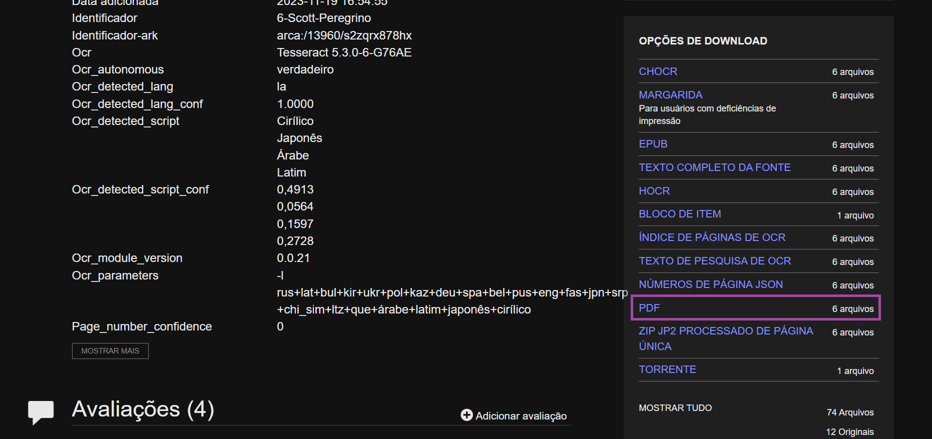 baixar quadrinhos em pdf em internet archive
