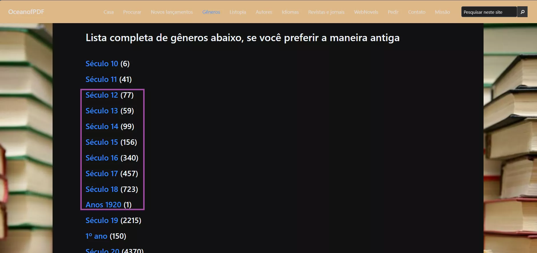baixar quadrinhos em pdf em oceanofpdf