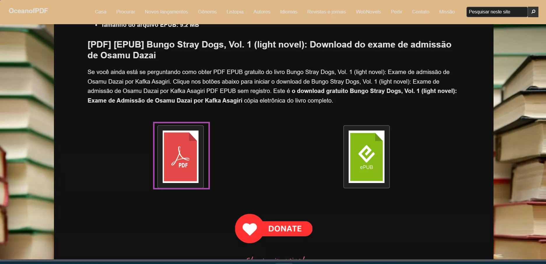 baixar quadrinhos em pdf em oceanofpdf