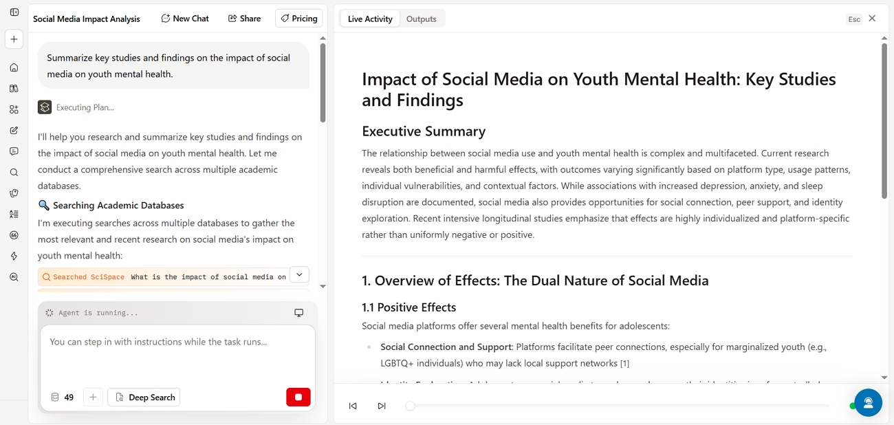search relevant studies scispace tool
