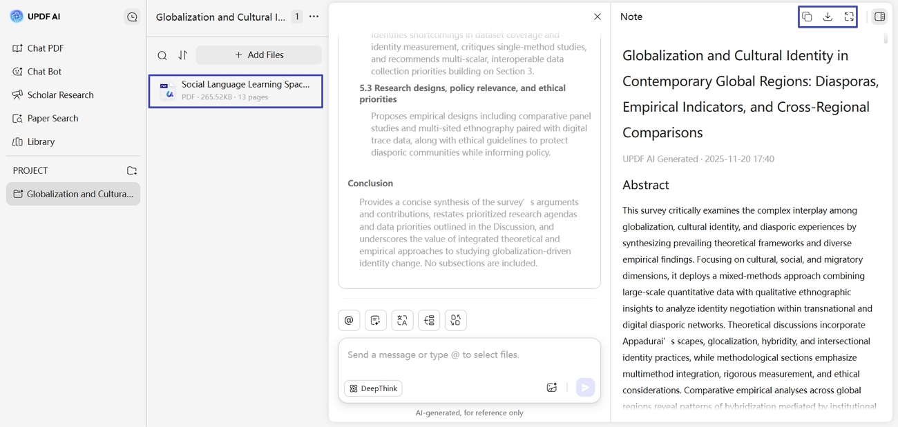 download generated research pdf