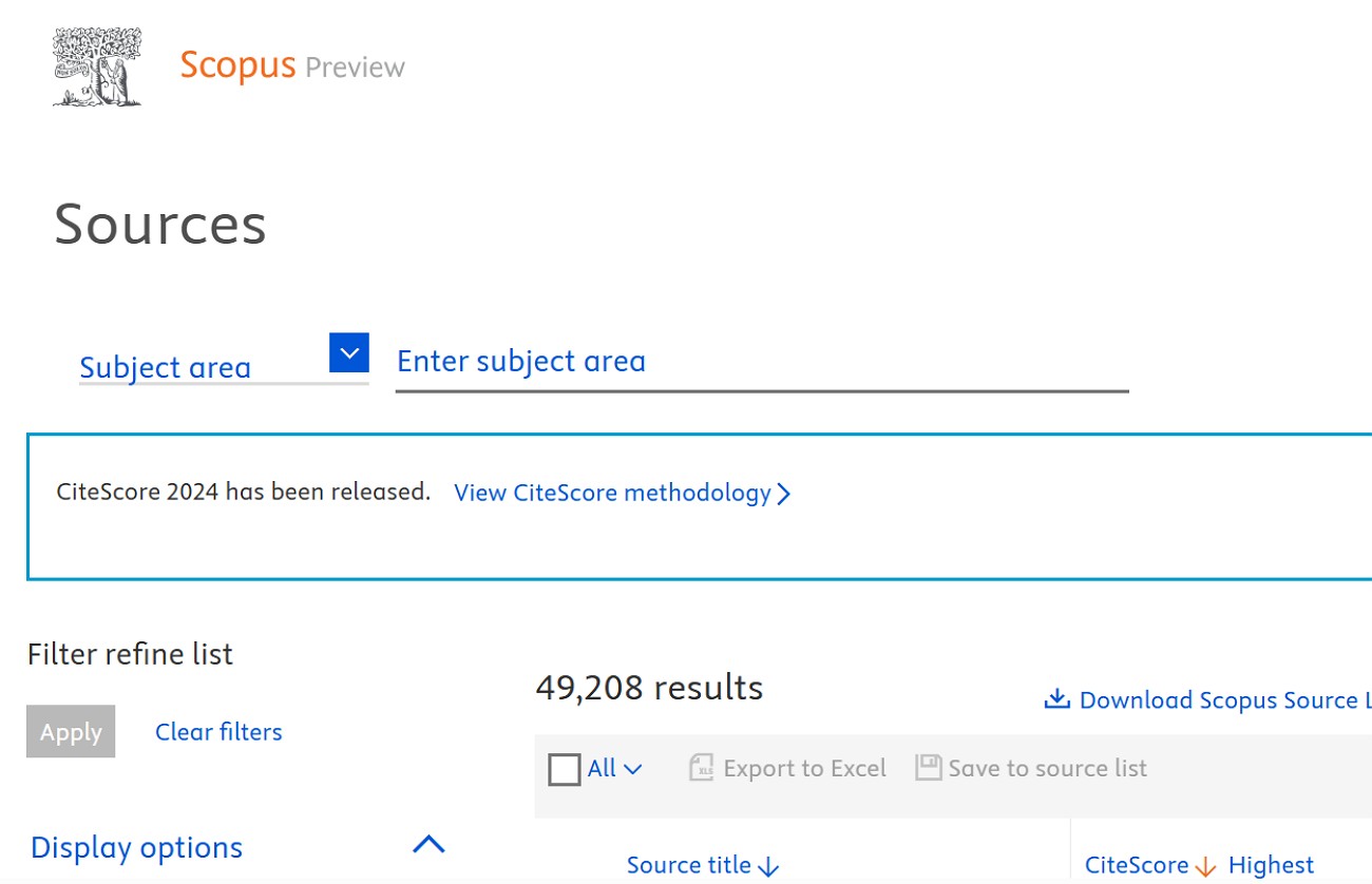 scopus search engine alternative