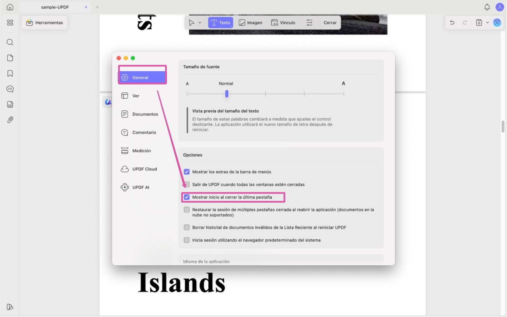 home page appear mac