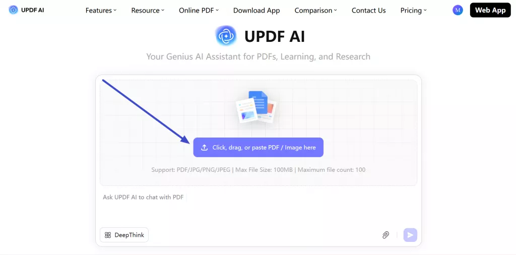upload file for conversion