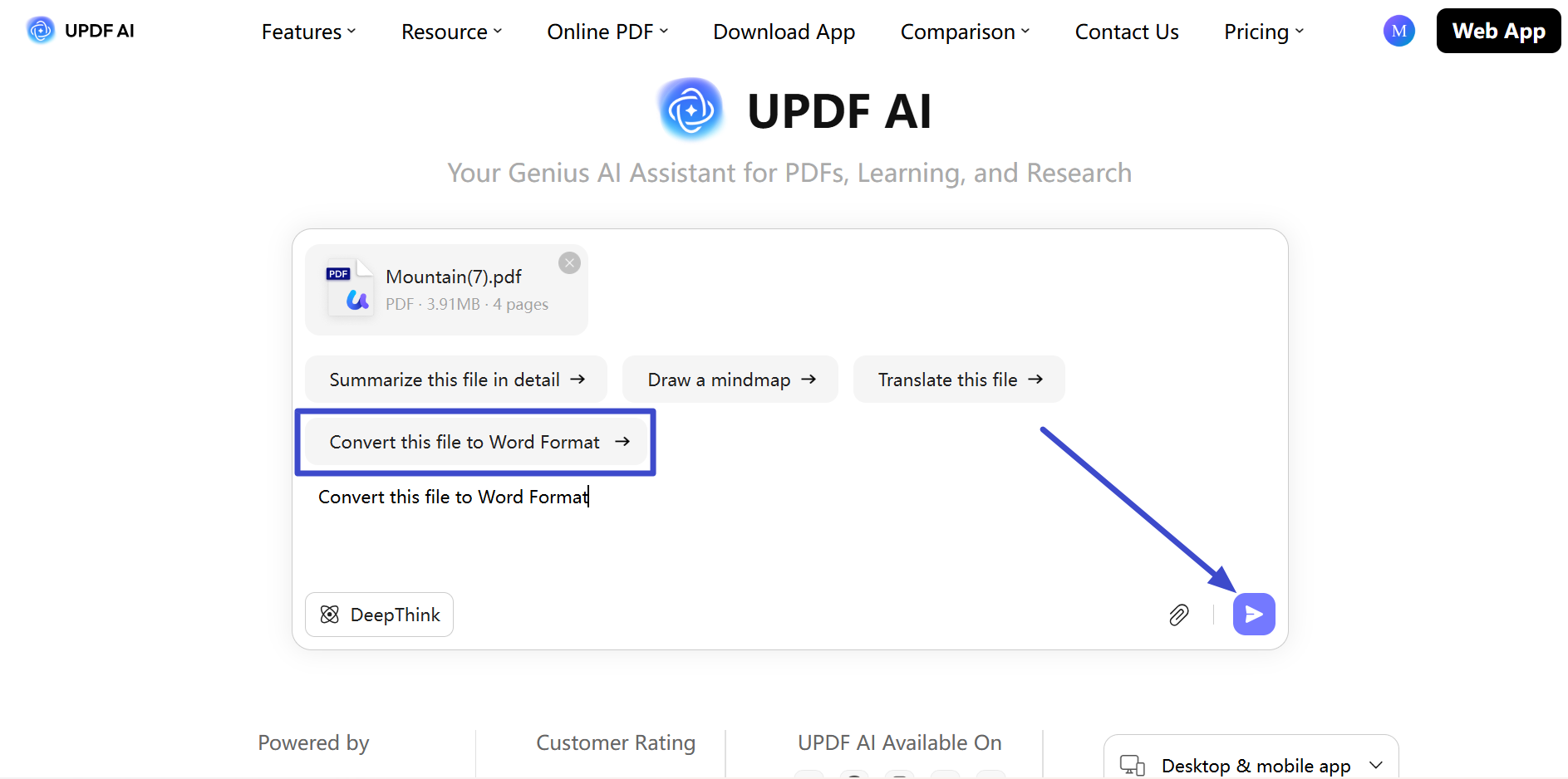 Adicionar aviso para conversão