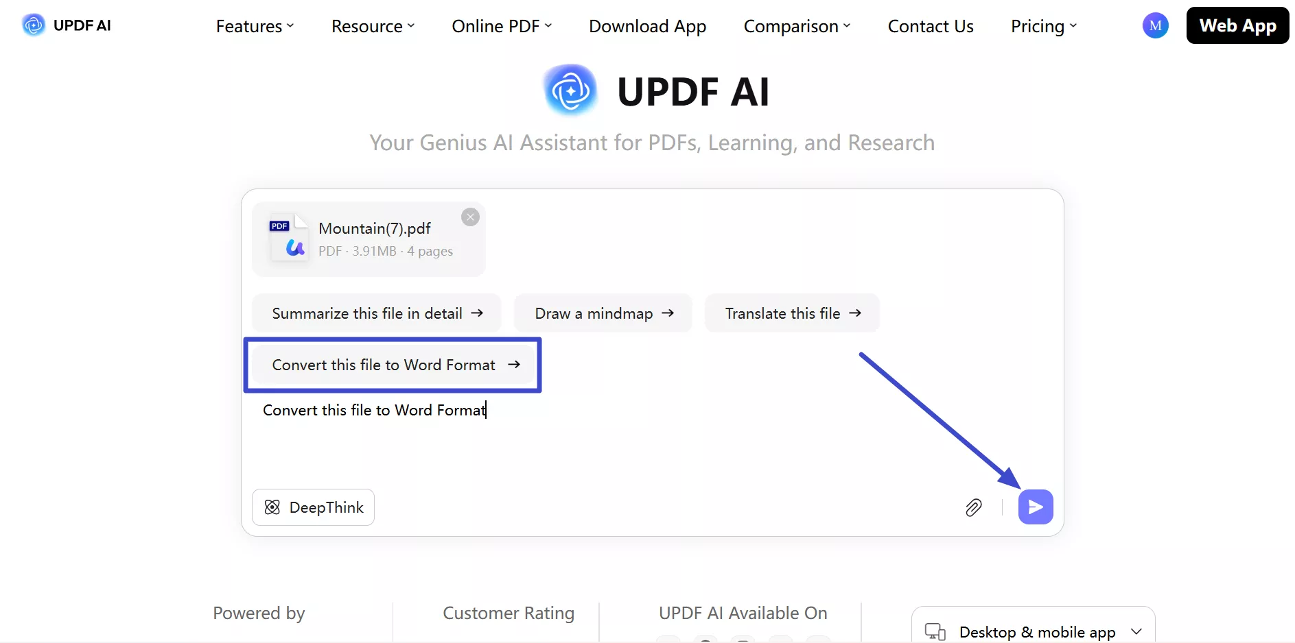Adicionar aviso para conversão