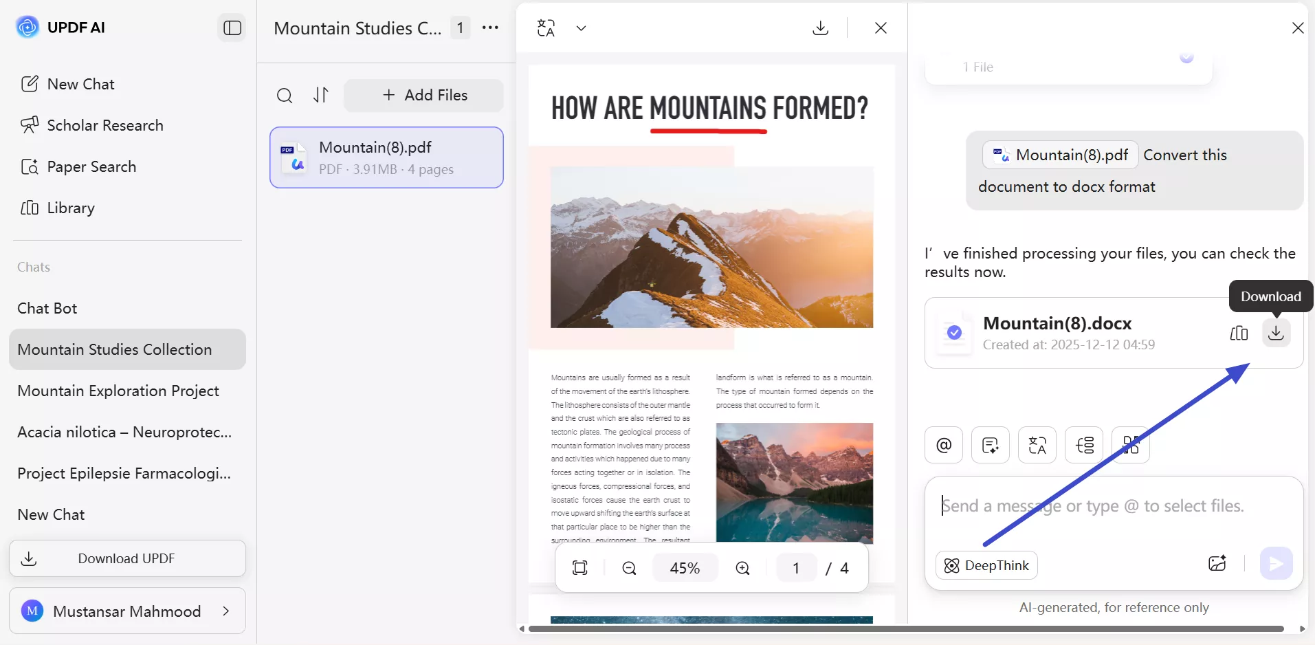 download the converted file