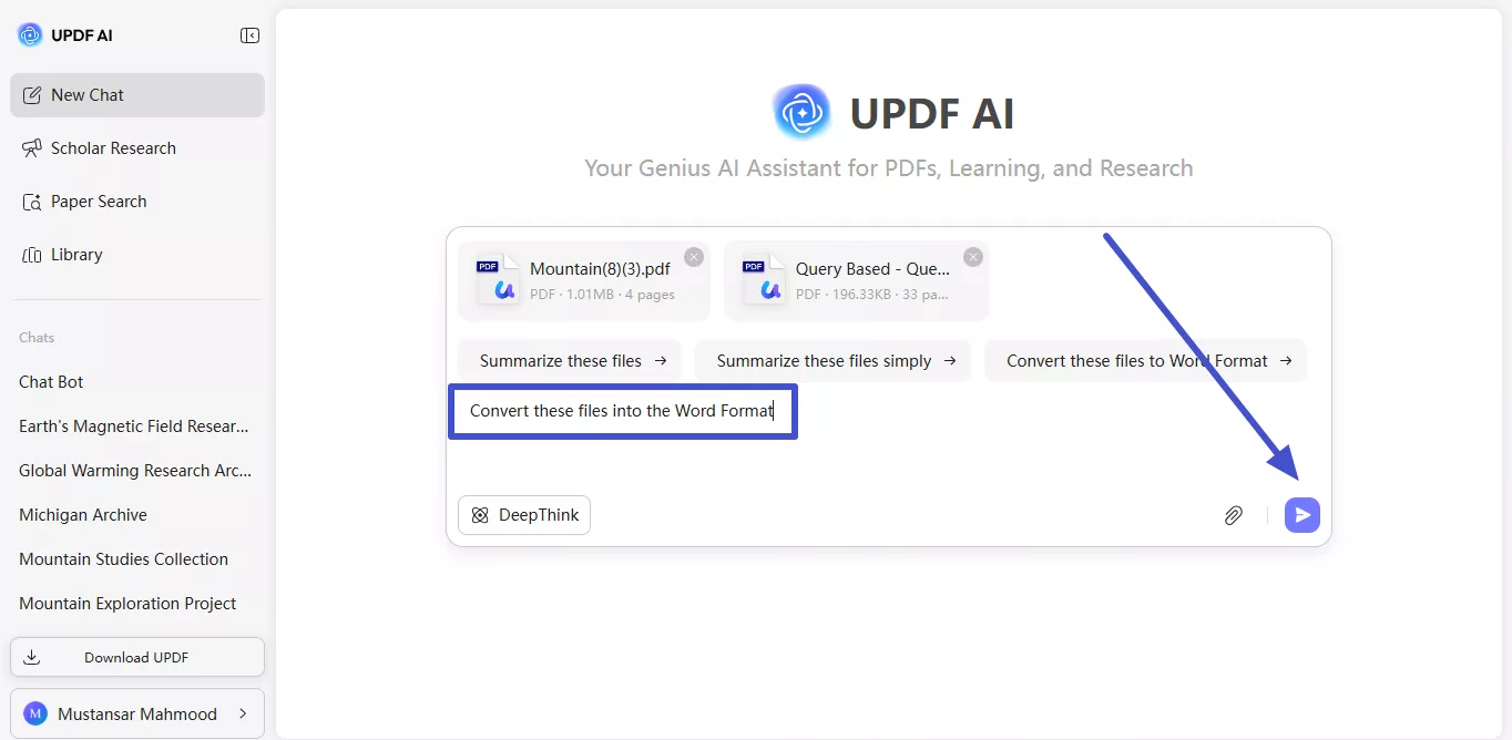 prompt ai to convert files