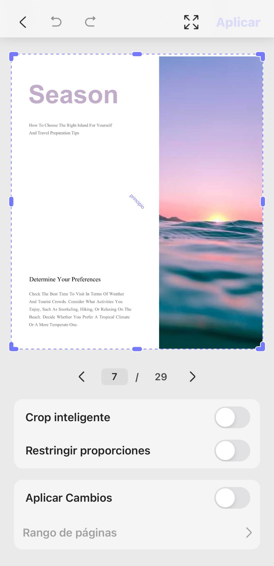 crop pdf pages ios