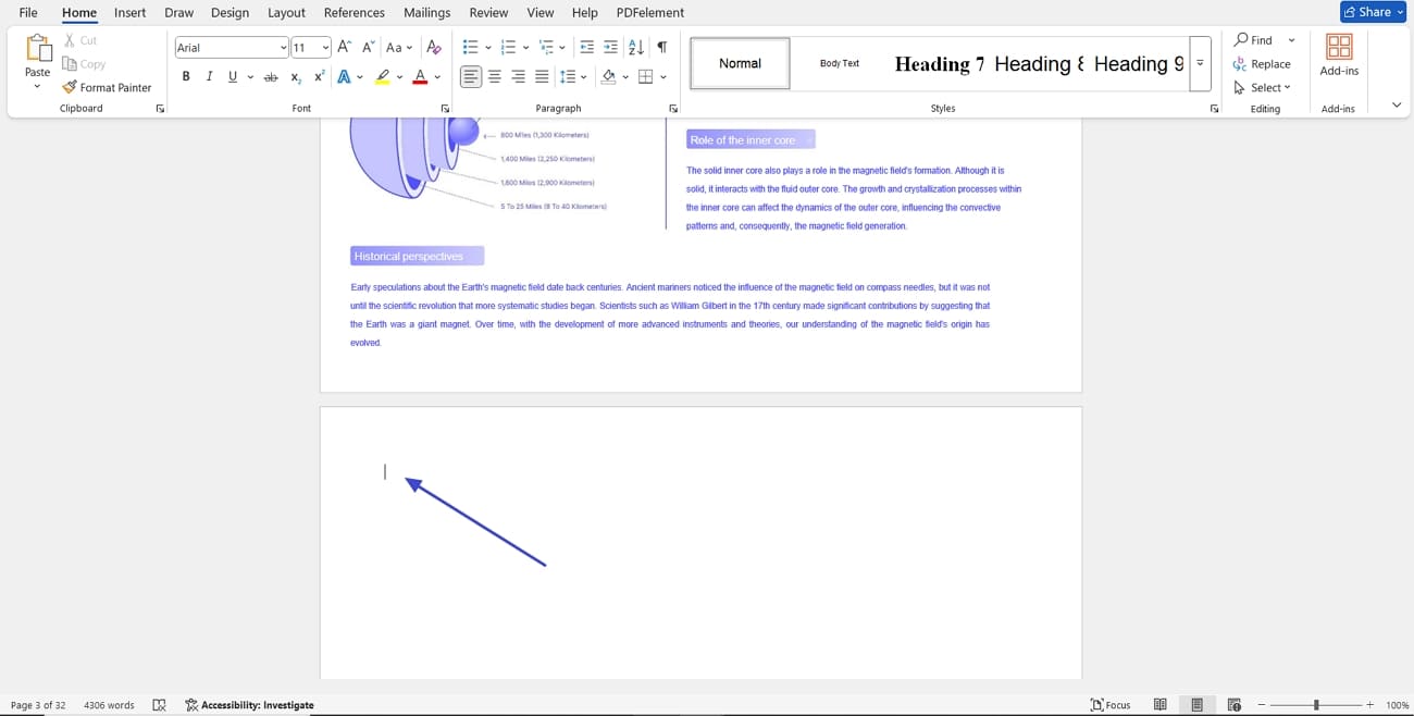 manual delete word pages