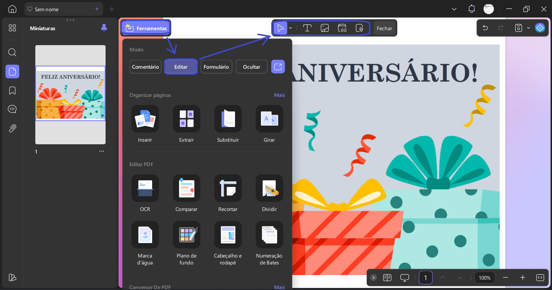 editar pdfs no updf