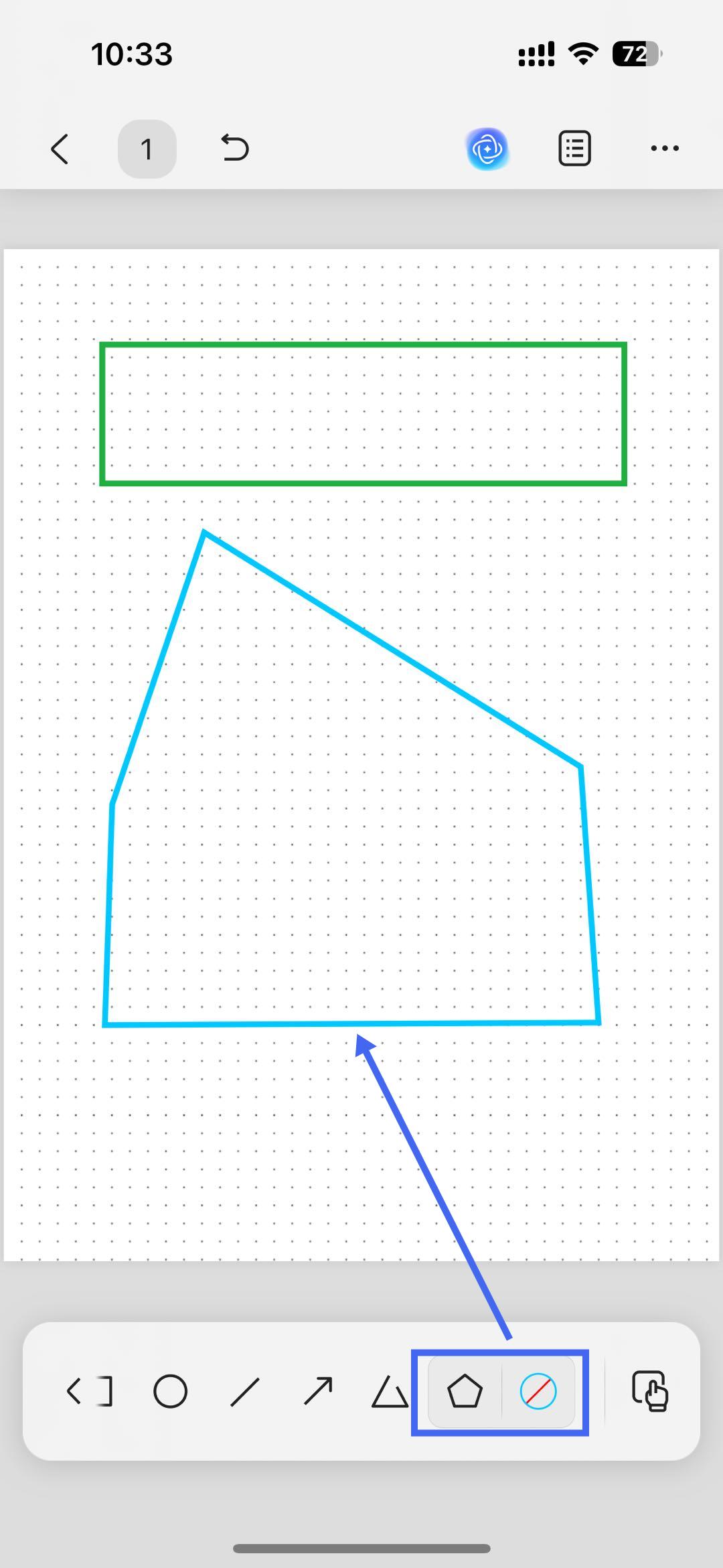 dessiner des polygones updf ios
