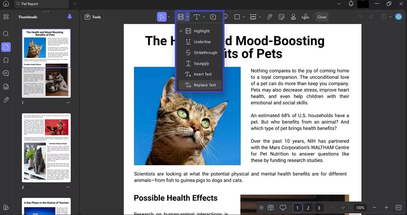 annotate feature in updf