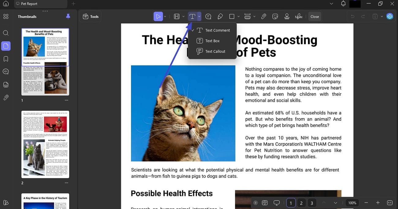 annotate comments in updf