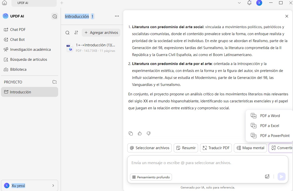 updf ai online covert pdfs