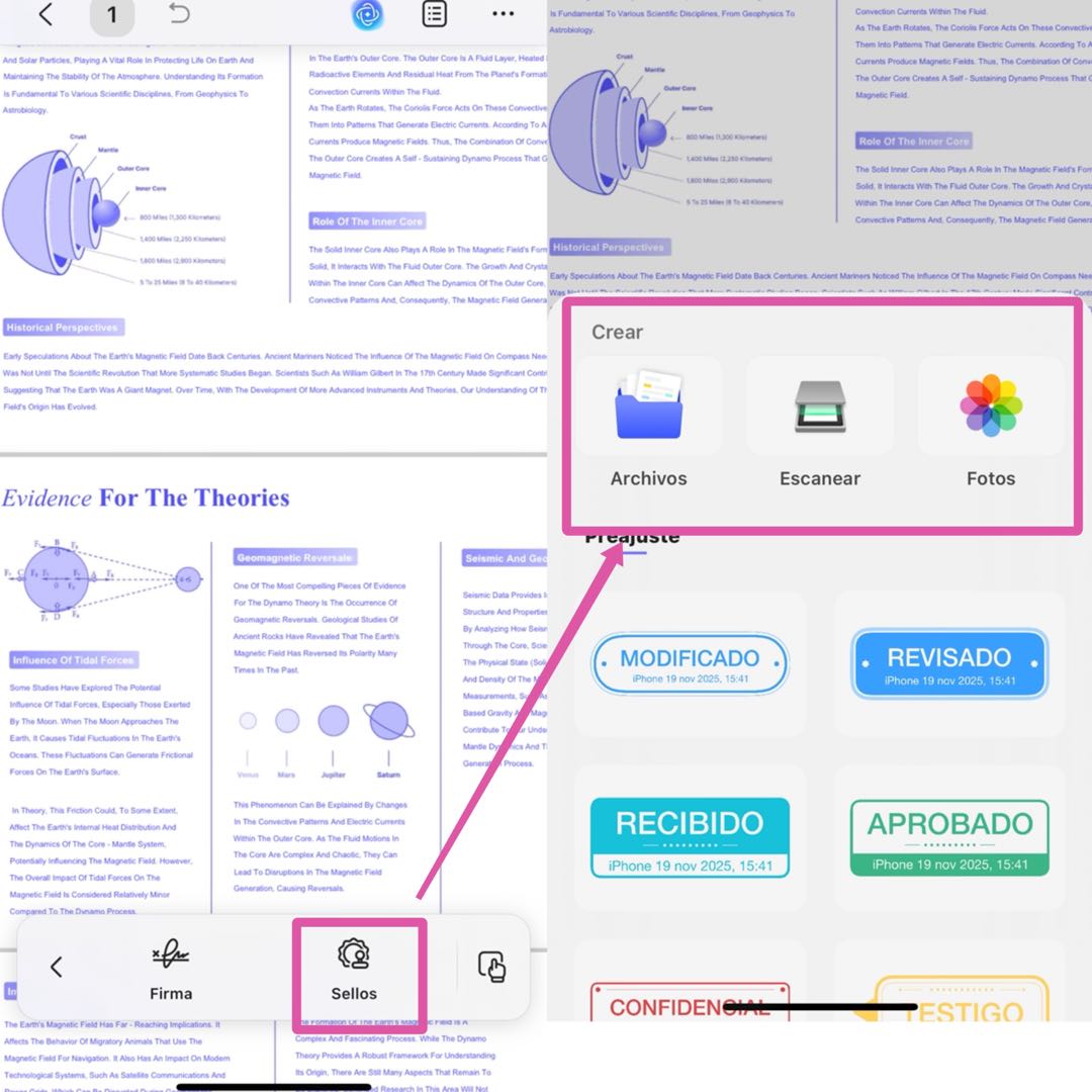 import stamps ios updf