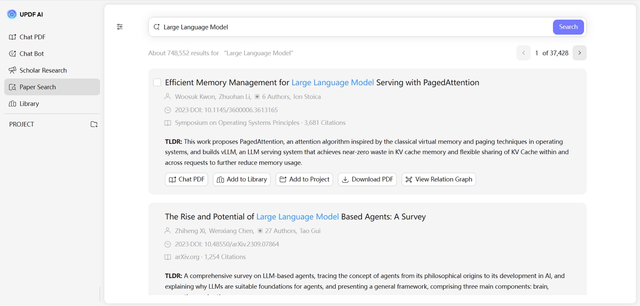 find relevant studies paper search updf