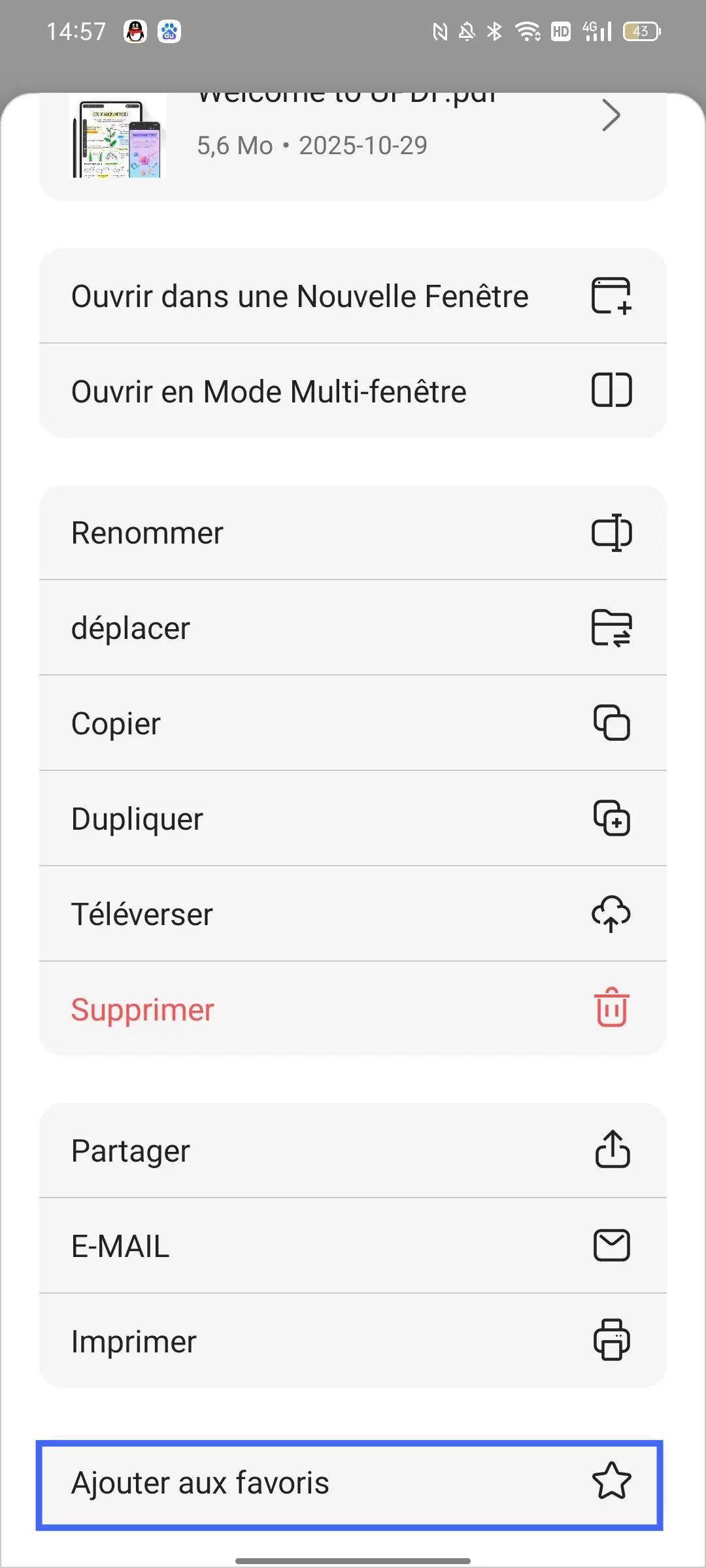 ajouter aux favoris