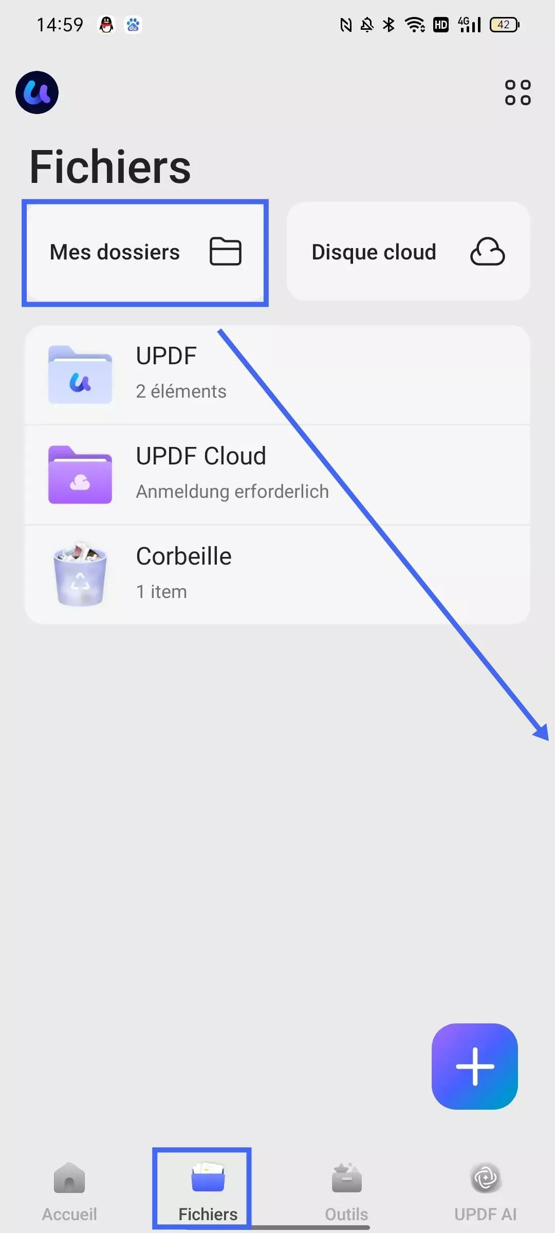 accorder les autorisations de gestion updf