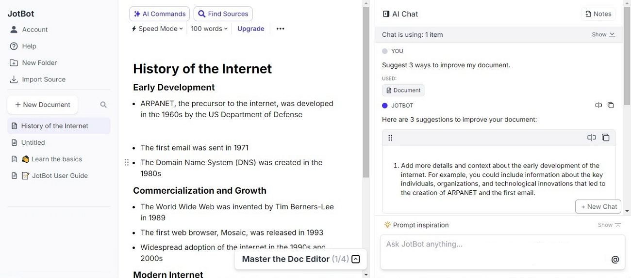  jotbot research writing tool