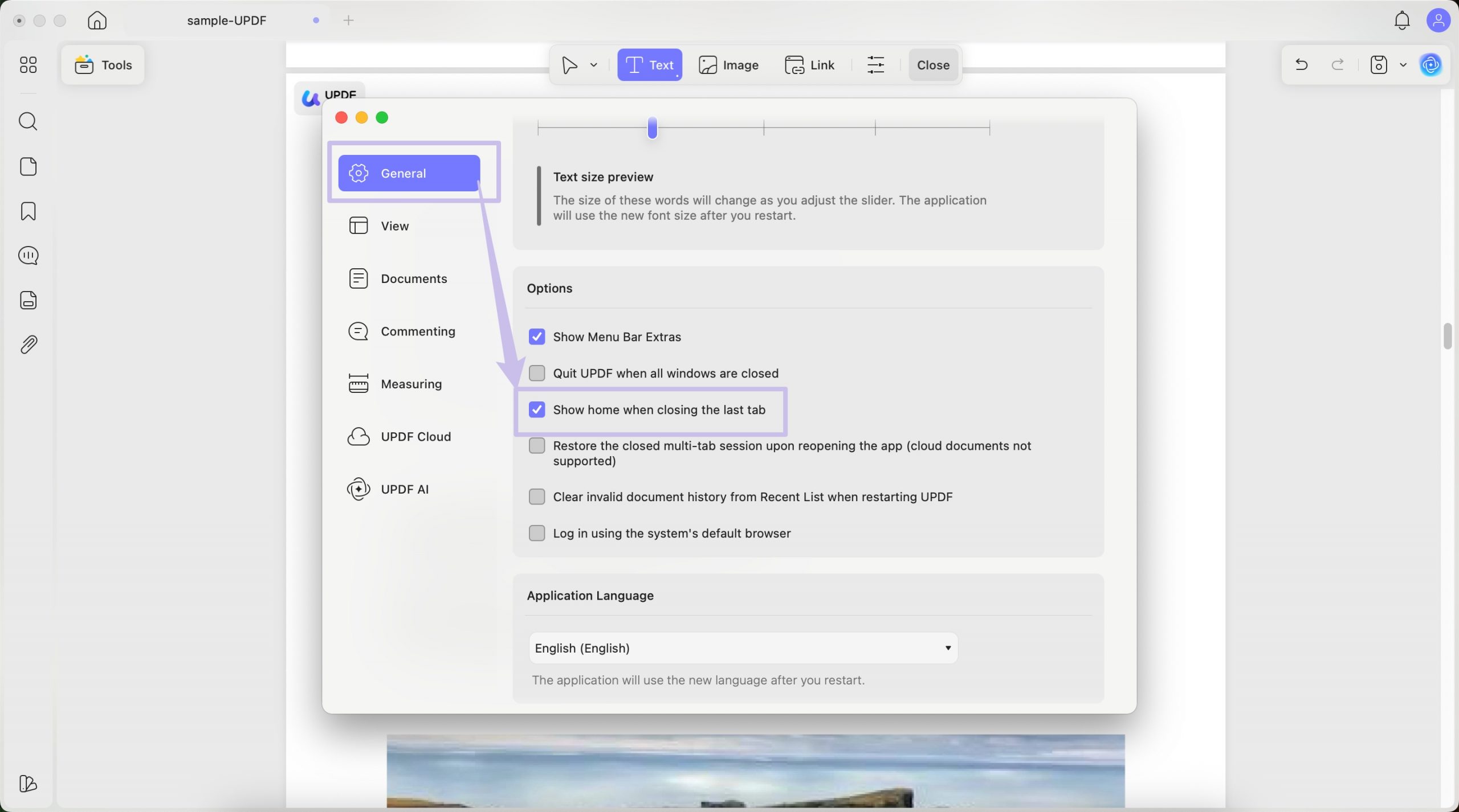 home page appear mac