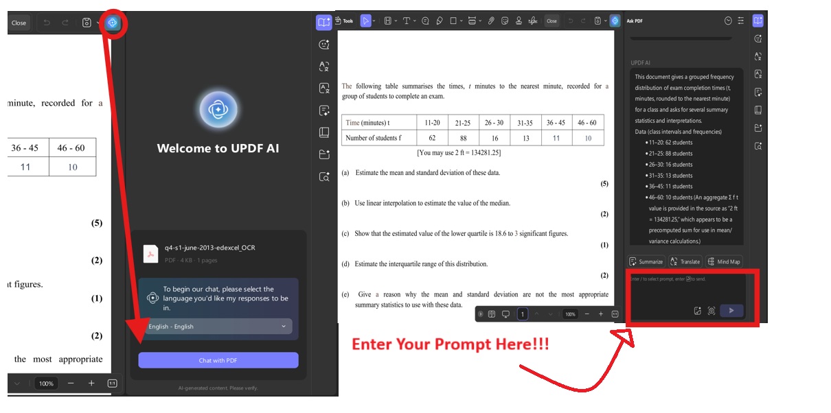 updf ai using updf desktop application