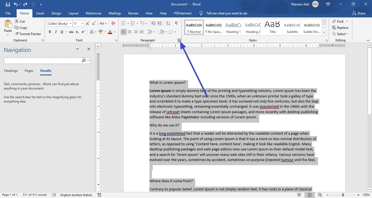  access paragraph section