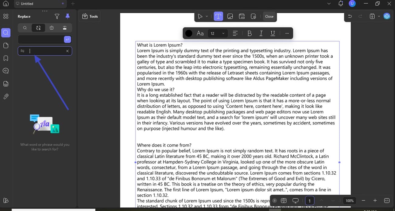 access replace option