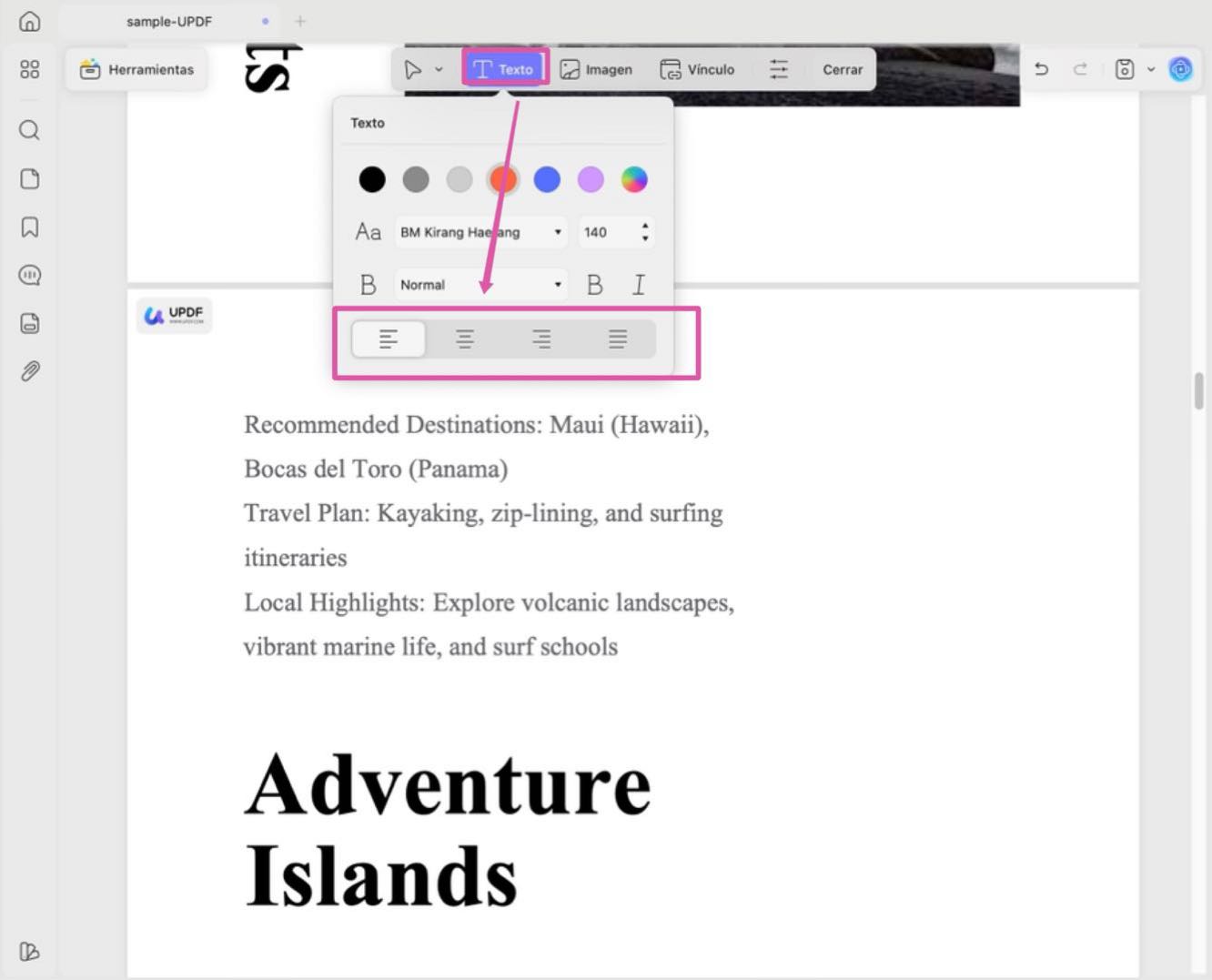 filter elements in edit mode mac