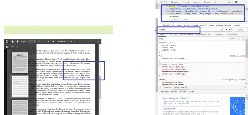 透過「檢查元素」取得文件